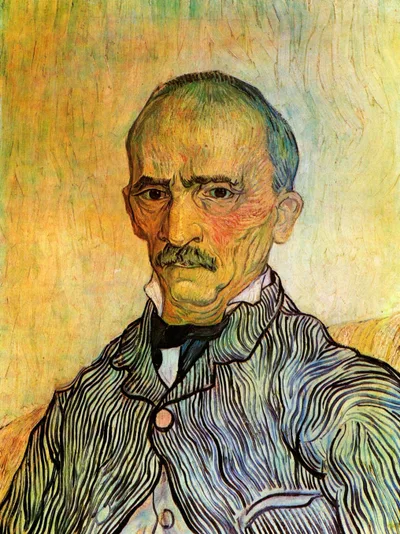 Portrait of Trabuc, an Attendant at Saint-Paul Hospital by Vincent van Gogh