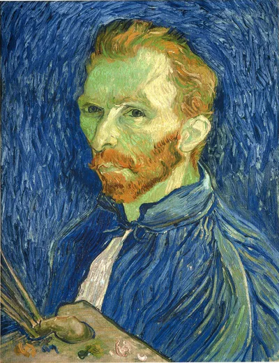 Self Portrait with Pallette by Vincent van Gogh