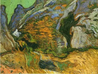 The gully Peiroulets by Vincent van Gogh