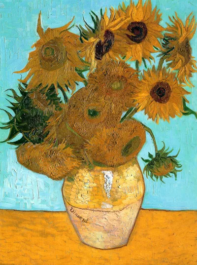 Still Life - Vase with Twelve Sunflowers by Vincent van Gogh