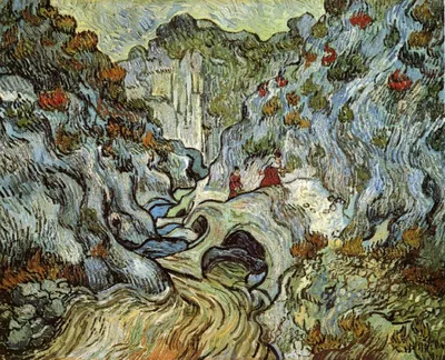 The ravine of the Peyroulets by Vincent van Gogh