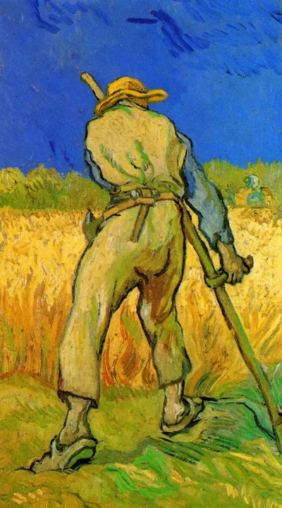 The Reaper after Millet by Vincent van Gogh