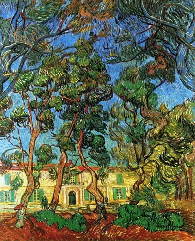 The Grounds of the Asylum by Vincent van Gogh