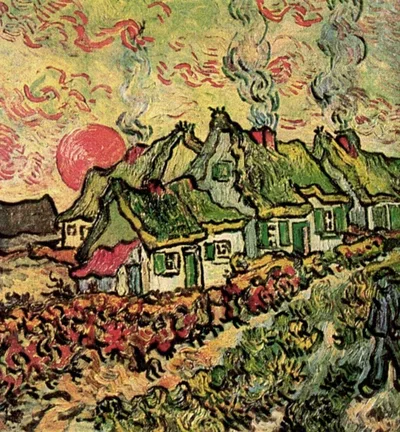 Cottages Reminiscence of the North by Vincent van Gogh