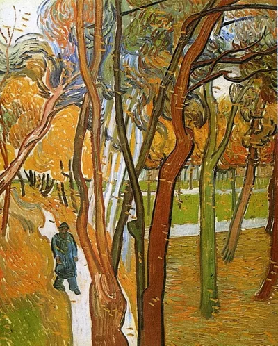 The Walk - Falling Leaves by Vincent van Gogh