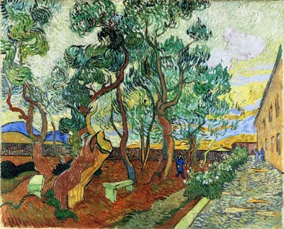 The Garden of St. Paul’s Hospital at St. Remy by Vincent van Gogh