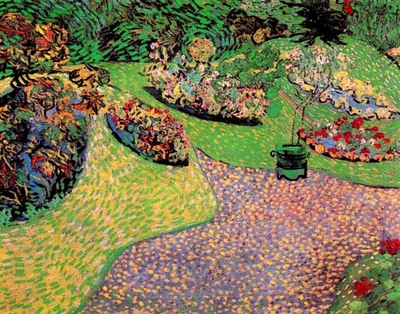 Garden in Auvers by Vincent van Gogh