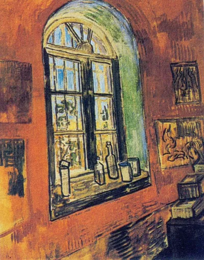 Window of Vincent’s Studio at the Asylum by Vincent van Gogh
