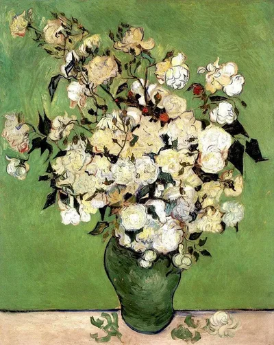 A Vase of Roses by Vincent van Gogh