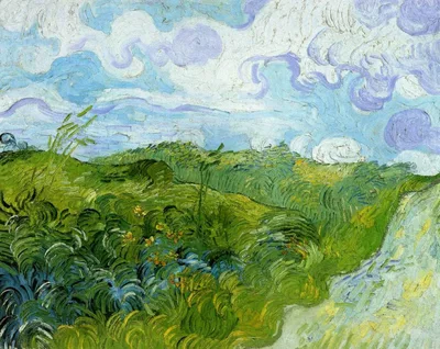 Green Wheat Fields by Vincent van Gogh
