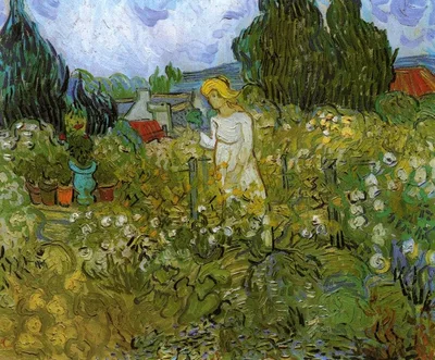 Mademoiselle Gachet in her garden at Auvers-sur-Oise by Vincent van Gogh