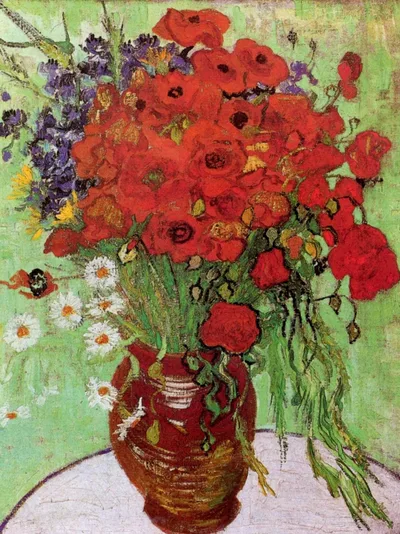 Red Poppies and Daisies by Vincent van Gogh
