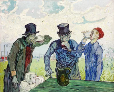 The Drinkers (after Daumier) by Vincent van Gogh