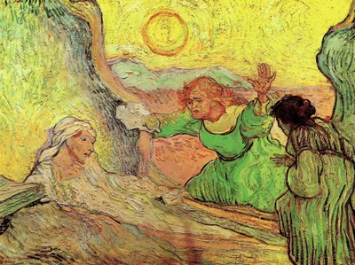 The Raising of Lazarus after Rembrandt by Vincent van Gogh