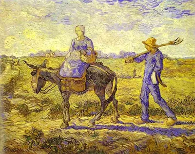 Morning, Going to Work by Vincent van Gogh