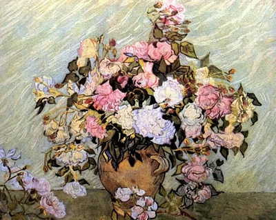 Still Life Vase with Roses by Vincent van Gogh
