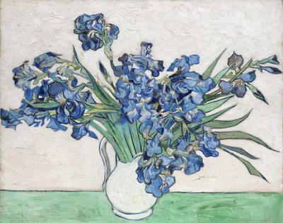 Vase with Irises by Vincent van Gogh