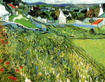 Vineyards with a View of Auvers by Vincent van Gogh
