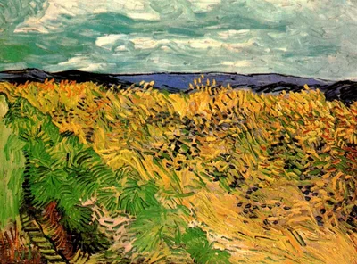 Wheat Field with Cornflowers by Vincent van Gogh